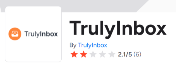 Historical G2 rating snapshot for TrulyInbox